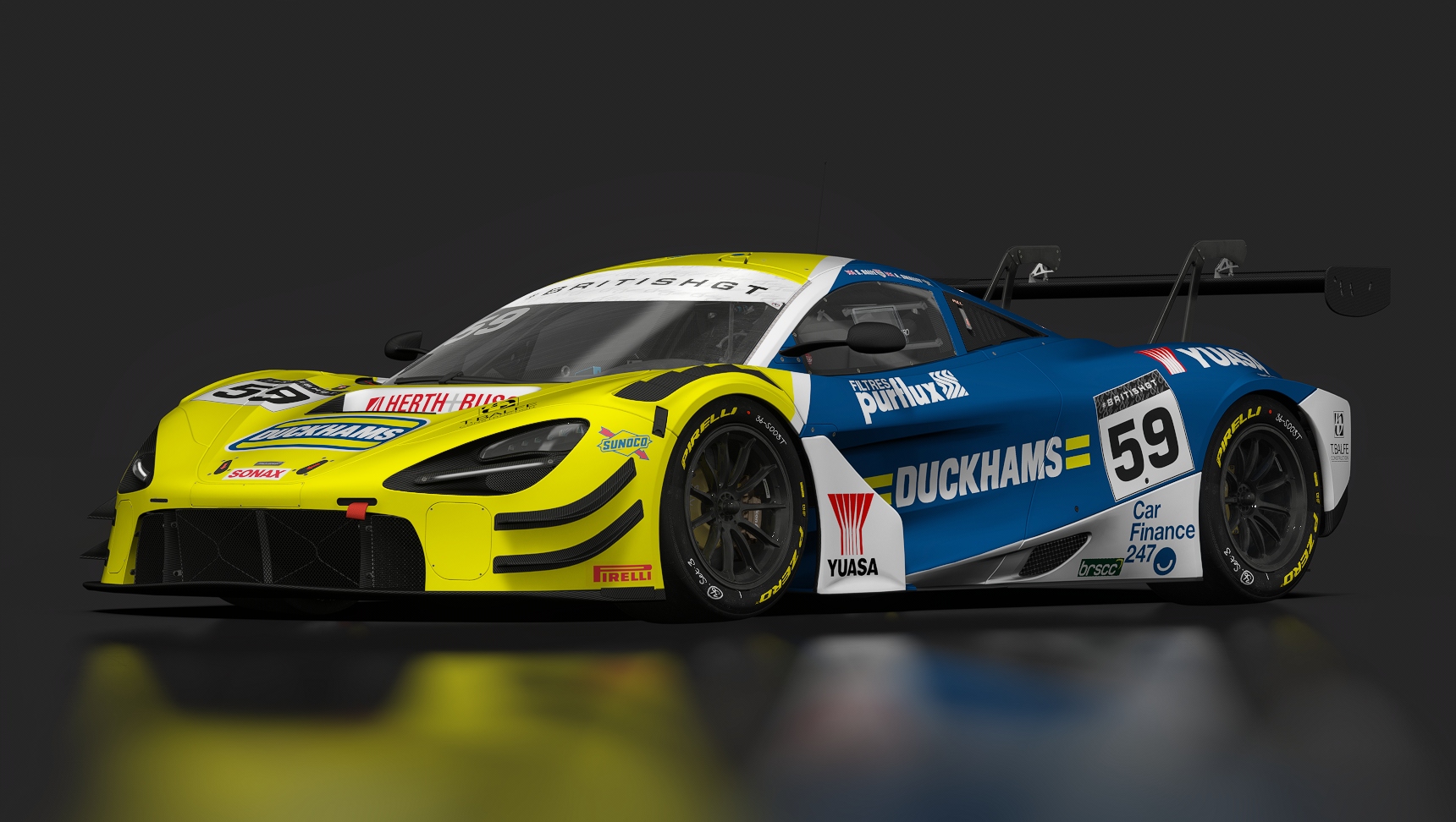 GT-M Macca 72 V8 Evo, skin BRITISHGT_2024_59_Garage59