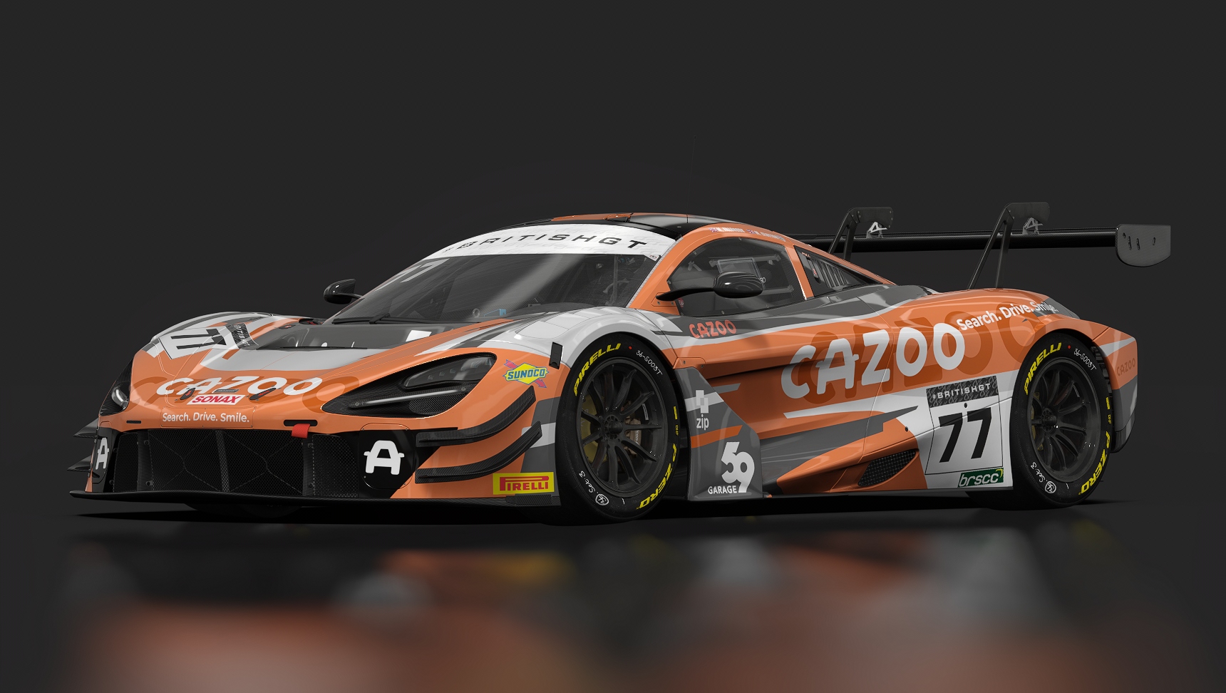 GT-M Macca 72 V8 Evo, skin BRITISHGT_2024_77_Garage59