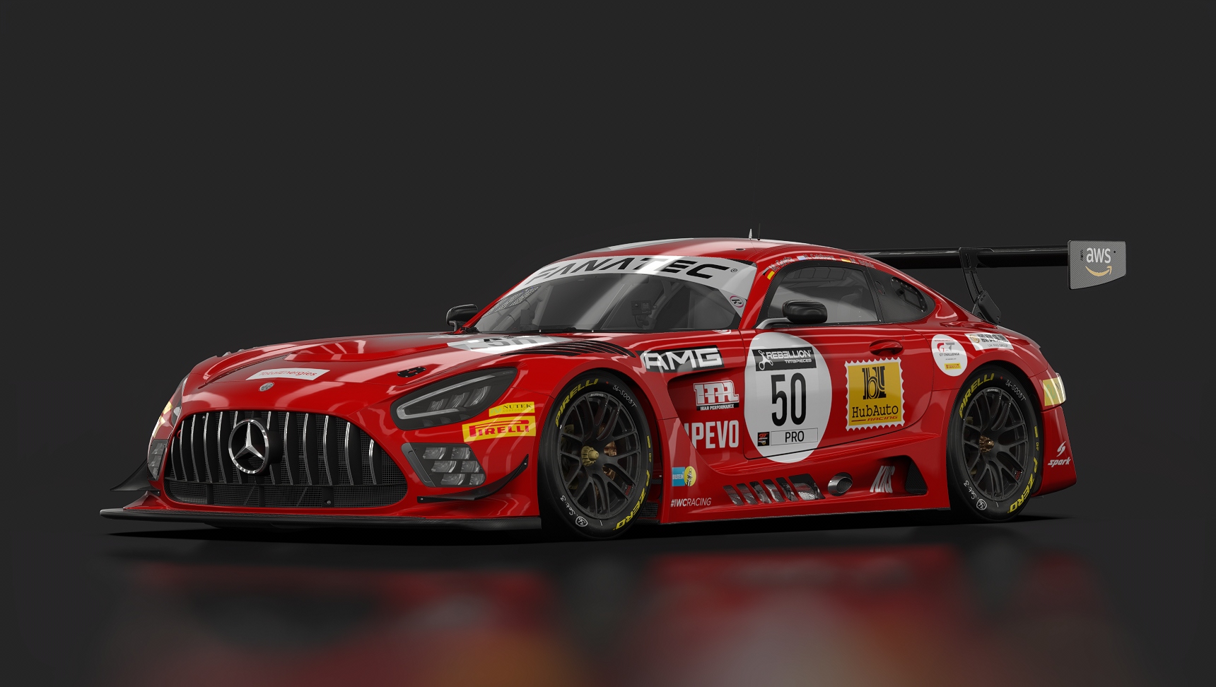 Mercedes-AMG GT3 EVO, skin 24hSpa_2021_Hubauto_#50