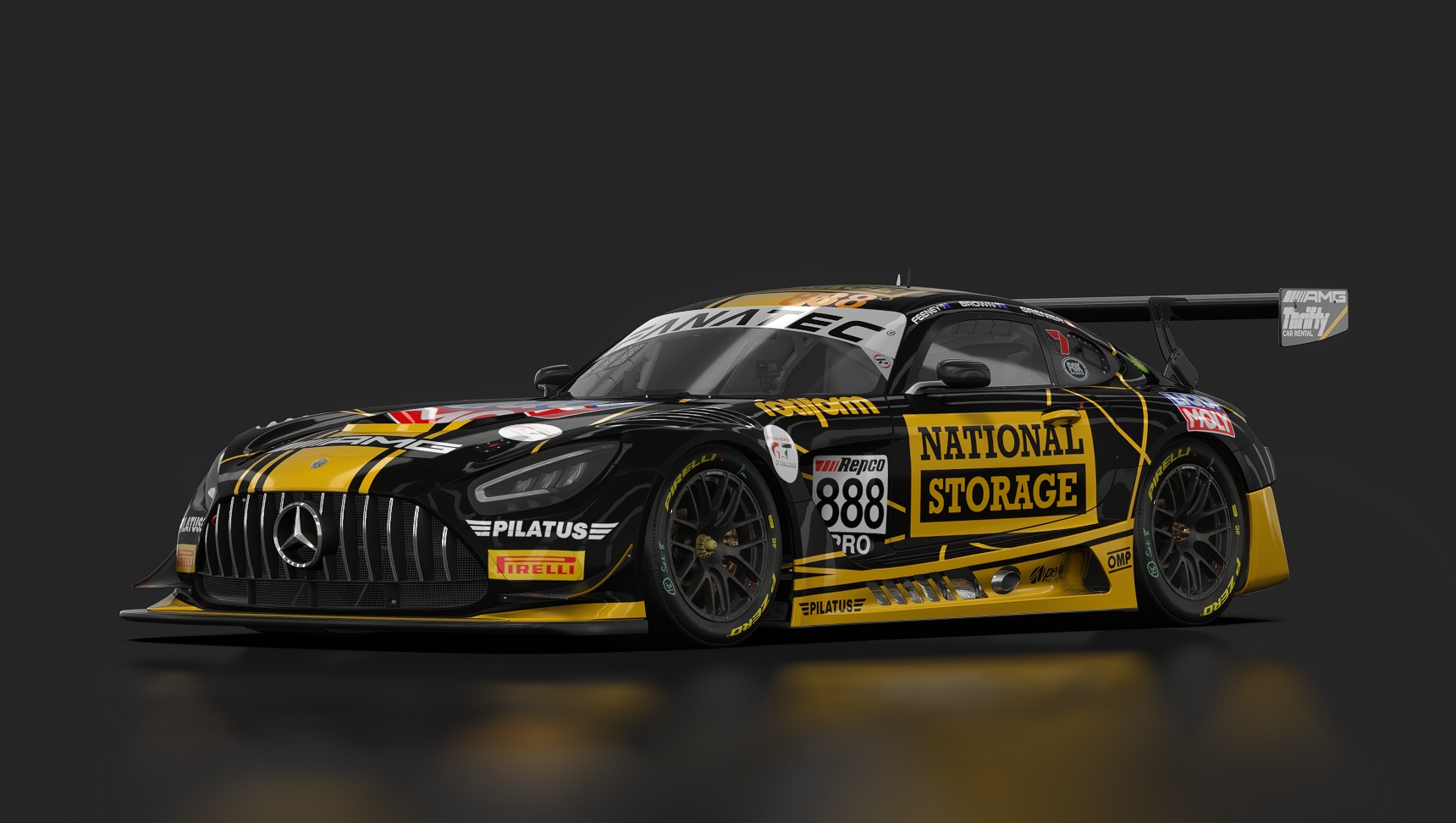 Mercedes-AMG GT3 EVO, skin B12hr_2024_Triple_Eight_#888