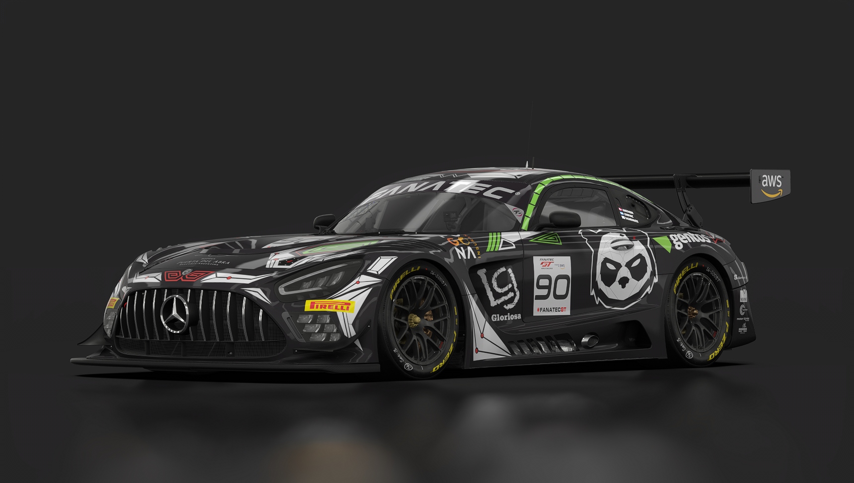 Mercedes-AMG GT3 EVO, skin GT-CHAL_mad_panda_90