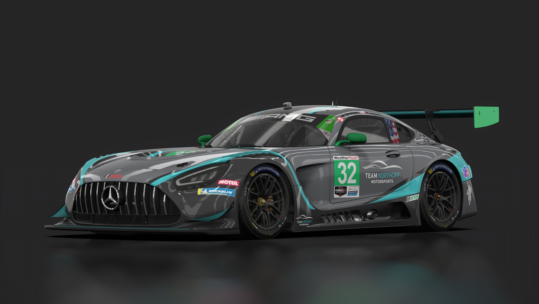 Mercedes-AMG GT3 EVO, skin IMSA_2023_Korthoff_32