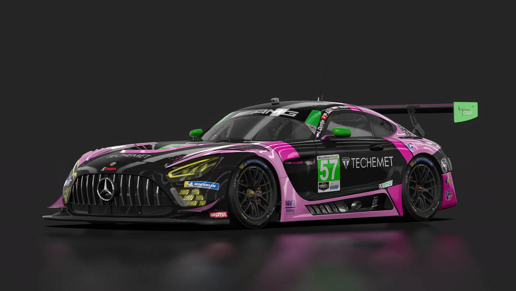 Mercedes-AMG GT3 EVO, skin IMSA_2023_Winward_57_R12