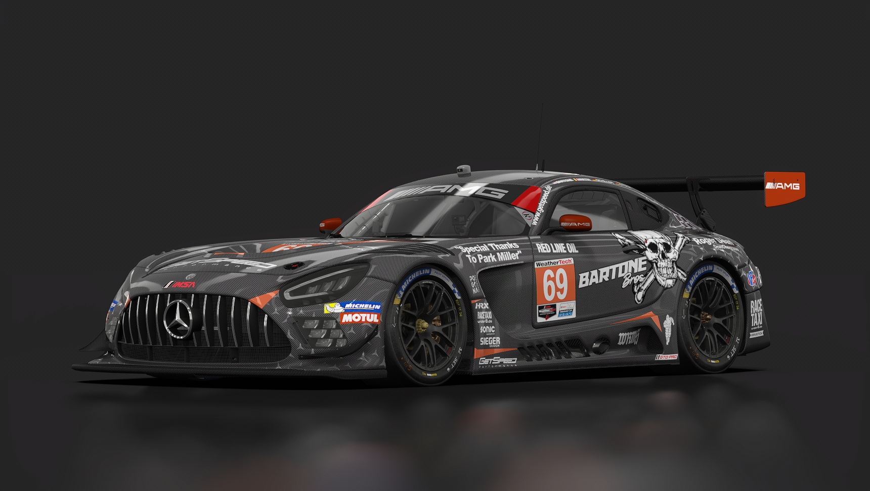 Mercedes-AMG GT3 EVO, skin IMSA_2025_Bartone Bros_69