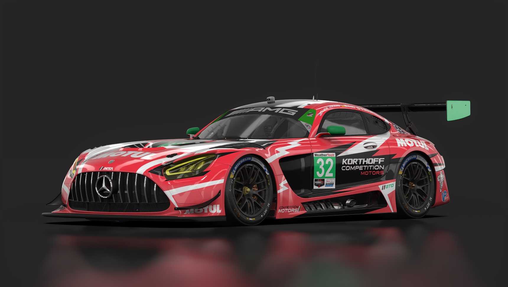 Mercedes-AMG GT3 EVO, skin IMSA_2025_Korthoff_Competition_Motors_32