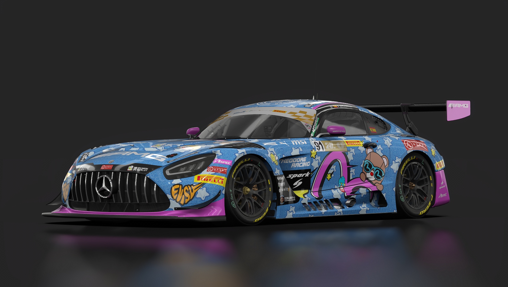 Mercedes-AMG GT3 EVO, skin Macau_2023_Craft_Bamboo_91