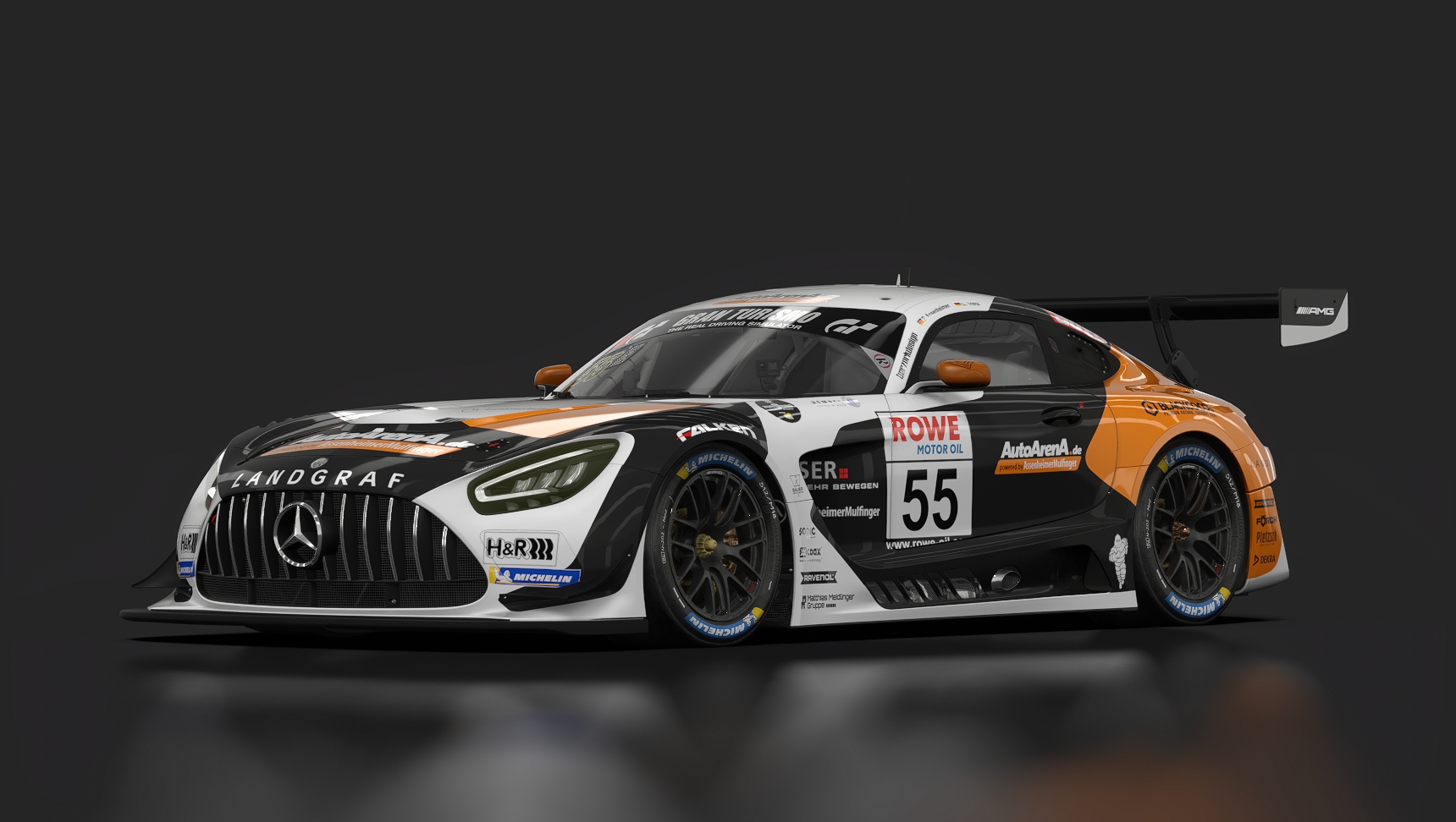Mercedes-AMG GT3 EVO, skin NLS_2022_Landgraf_#55