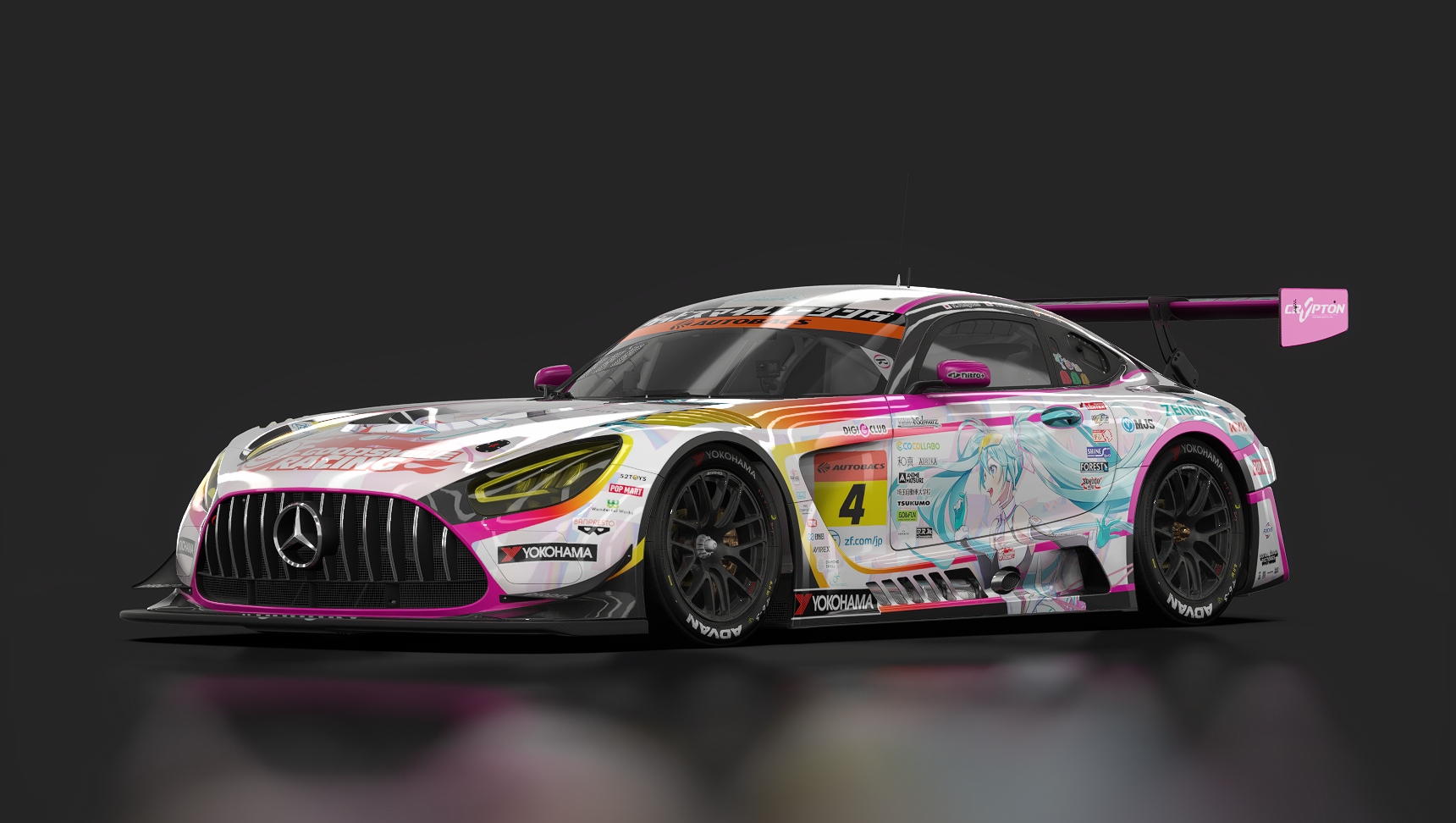 Mercedes-AMG GT3 EVO, skin SuperGT_2021_GSR_4_100th