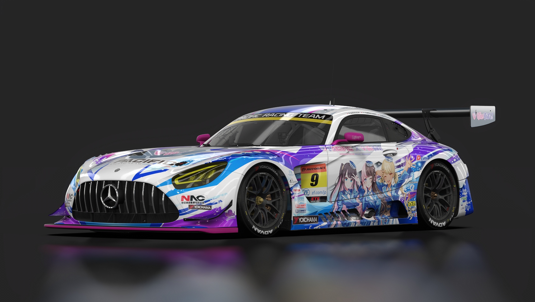 Mercedes-AMG GT3 EVO, skin SuperGT_2024_PACIFIC_NAC_AMG_9